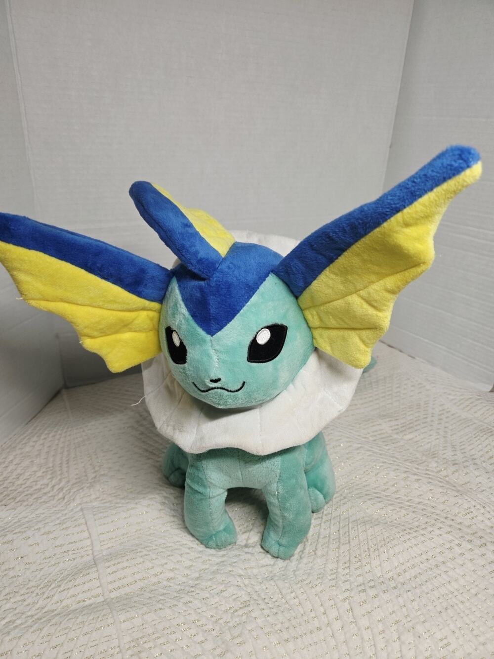 Pokemon Vaporeon Plush Stuffed Animal Doll 12" 3rd Round No Tag Retired Htf
